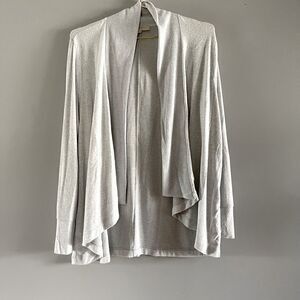 LOFT Open Front Cardigan Sweater || SZ M || Light Pale Blue